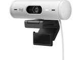 Webcam - Logitech Brio 500, Full HD 1080p, Enfoque automático, Micrófonos con reducción de ruido, Obturador de privacidad, USB-C, Blanco