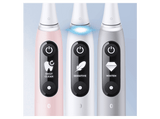 Cepillo eléctrico - Oral-B iO 6S, Pack doble, 5 modos, Pantalla interactiva, Sensor de presión, Blanco y rosa