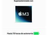 Apple Macbook Air (2024) 13.6 Retina,  Chip M3 Apple,  CPU de 8 núcleos, GPU de 10 núcleos, 24 GB RAM, 512GB de SSD, Gris Espacial