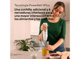 Batidora de mano - Braun MultiQuick 5 MQ50001MWH, 1000 W, 21 Velocidades, Vaso medidor 600 ml, Blanco/Gris