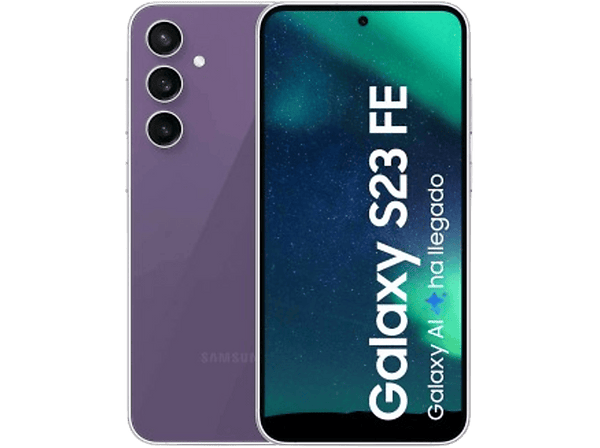 Móvil - Samsung Galaxy S23 FE, 128GB, 8GB RAM, Purple, 6.4" FHD+, Exynos 2200, 4500 mAh, Android 14