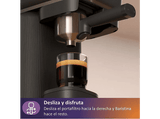 Cafetera express - Philips Baristina BAR300/60, Molinillo cerámico, 16 bares, Café en grano, 4 programas, 1550 W, 1,2 L, 30s, IA, 72 dB, 3 años, Negro