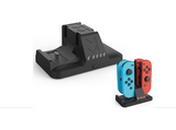 Base de carga - Nacon Quadcharging Station RGB, Carga hasta 4 Joy-Con 2, Luces RGB, Indicador carga, Negro