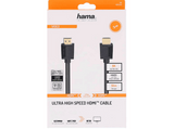 Cable HDMI - Hama 205243, High Speed 8K, 48Gbit/s, 3 m, Ultra-HD, Negro