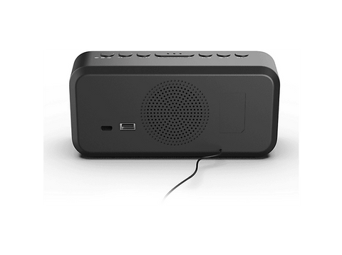 Radio despertador - Vieta VH-AL300BK, 6W, FM, Altavoz Incorporado, Pantalla LED, Cable/Pilas, Negro