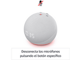 Altavoz inteligente con Alexa - Amazon Echo Dot (4ª Gen) con Reloj, Controlador de Hogar, Azul