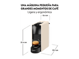 Cafetera de cápsulas - Krups Essenza Mini XN110, 19 bar, 1310 w, 0.6 L, Calentamiento en 30 s, Apagado automático, Blanco