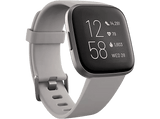Smartwatch - Fitbit Versa 2, Gris niebla, GPS, Sumergible, 15 modos de ejercicio, Análisis del sueño