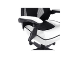 Silla gaming - Newskill Eros Mesh, Carga máx. 150 kg, Respaldo mallado, Tela transpirable, Blanco
