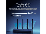 Router - Mercusys MR27BE, 3600 Mbps, Router WiFi 7 AX3600 Doble Banda, Puerto 2.5G Multi-Gigabit, Tecnología MLO, 4 Antenas, Red Mesh, Negro