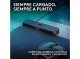 Alfombrilla gaming - Logitech G Powerplay 2, Sistema de carga inalámbrico, Disco de carga, Cable de carga USB, Negro