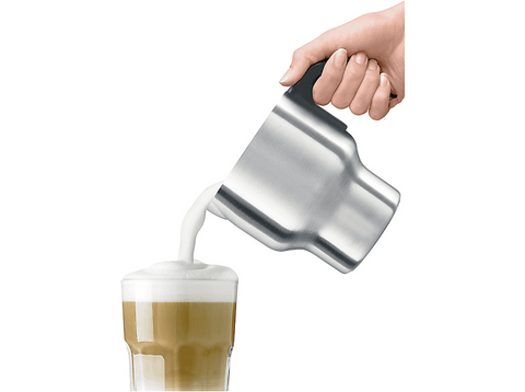 Espumador de leche - Sage the Milk Café™, 500W, 740ml, 3 Tazas, Calentamiento por Inducción, Acero inoxidable cepillado