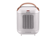Calefactor - De Longhi HFX 30C18, 1800W, Cerámico, Función anticongelación, Termostato ajustable, Blanco y marrón