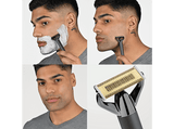 Afeitadora - BaByliss X-BLADE Super-X, 4 Peines Guía (1 mm, 2 mm, 3 mm y 5 mm), 45 min Autonomía, Para Barba, IPX7, Metal Black