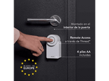 Cerradura electrónica - NUKI Smart Lock Go, Compatible con Matter, Fácil montaje, Funciona con cuatro pilas AA, Blanco