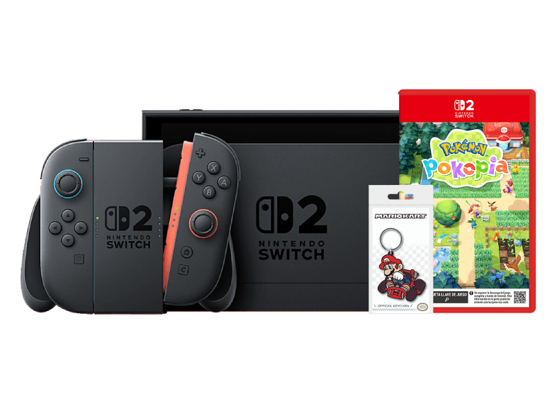 Pack Nintendo Switch 2 + Pokémon Pokopia (Game Key Card) + Llavero Mario Kart de regalo