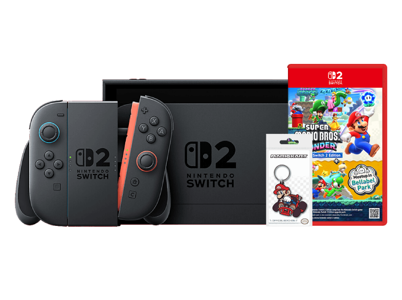 Pack Nintendo Switch 2 + Super Mario Bros. Wonder + Llavero Mario Kart de regalo