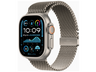 Apple Watch Ultra 2 (2024), GPS + Cellular, 49 mm, Caja de Titanio Natural, Gesto doble toque, Correa Natural Titanium Milanese Loop, Talla L