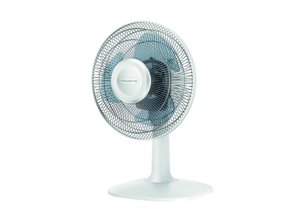 Ventilador de sobremesa - Rowenta VU2330F0, Diámetro 30 cm, 46 dB, 3 Velocidades, 34 m³/h, Blanco