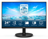Monitor - Philips 241V8L/00, 23.8 FHD, VA, 4 ms, 75 Hz, Antirreflectante, Smart Contrast, sRGB, Negro