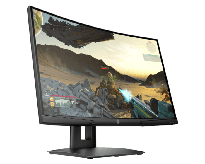 Monitor gaming - HP X24c, 23.6 Full-HD Curvo, 4 ms, 144 Hz, Negro