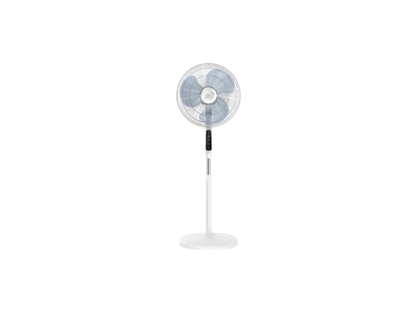 Ventilador de pie - Rowenta VU4440F0, 1.3 m, 54 dB, 55 m³/min, 40cm, Altura ajustable, 3 Velocidades, Blanco