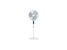 Ventilador de pie - Rowenta VU4440F0, 1.3 m, 54 dB, 55 m³/min, 40cm, Altura ajustable, 3 Velocidades, Blanco
