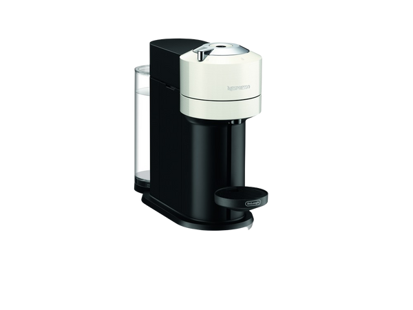 Cafetera de cápsulas - De'Longhi Vertuo Next ENV120.W, 1500 W, 1.1 l, Con cápsulas monodosis, Blanco