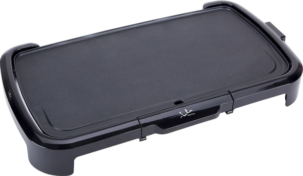 Plancha de asar - Jata GR 217, 2200 W, 55x26 cm, Antiadherente, Termostato regulable, Asa de toque frío, Negro