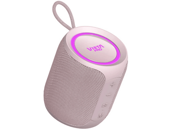 Altavoz inalámbrico - Vieta Pro VM-BS36LP Easy 2, 20 W, Resistente al agua, Autonomía 12h, BT 5.0, Rosa