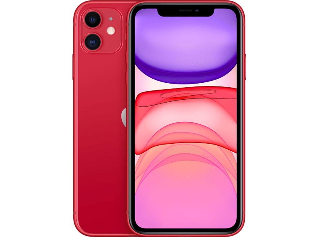Apple iPhone 11, Rojo, 128 GB, 6.1 Liquid Retina HD, Chip A13 Bionic, iOS, (PRODUCT)RED™