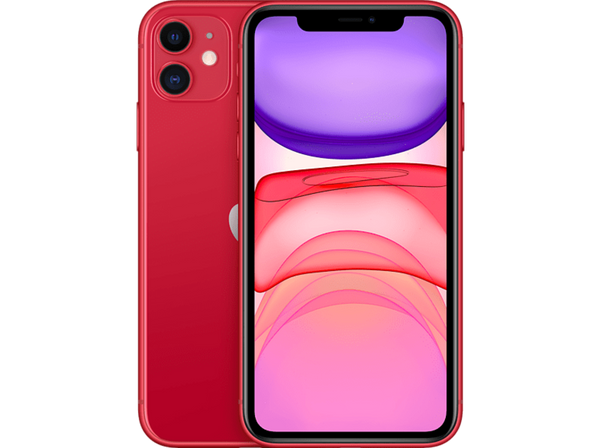 Apple iPhone 11, Rojo, 128 GB, 6.1" Liquid Retina HD, Chip A13 Bionic, iOS, (PRODUCT)RED™