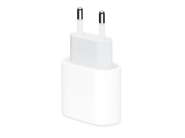 Adaptador de corriente - Apple, USB-C de 20 W, Blanco