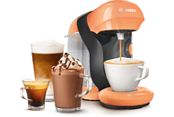 Cafetera de cápsulas - Bosch TAS1106, 1400 W, 0.7 l, 3.3 bar, T DISCS, 5 LEDs, Naranja