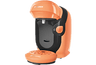 Cafetera de cápsulas - Bosch TAS1106, 1400 W, 0.7 l, 3.3 bar, T DISCS, 5 LEDs, Naranja