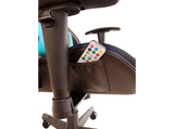 Silla gaming - Nacon PCCH-650RGB, Con luz, Ajustable, 5 ruedas, Reposabrazos, Reposacabezas, Azul