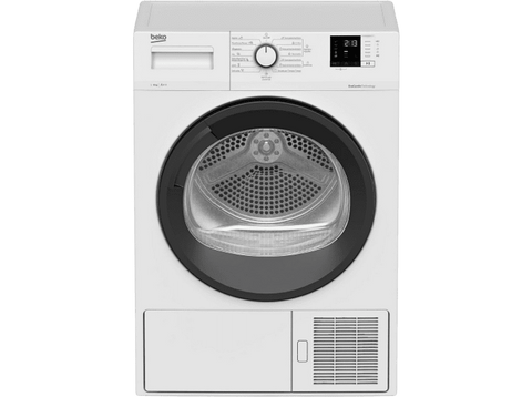Secadora - Beko DHS 8413 GA1, Bomba de calor, 8 Kg, Blanco