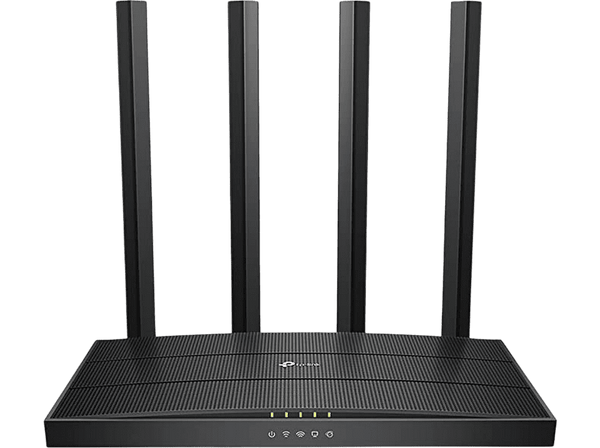 Router - TP-Link Archer-C6, WiFi, Doble Banda, 5xPuertos Gigabit, MU-MIMO, WPA3, Tecnología OneMesh, Negro