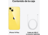 APPLE iPhone 14 Plus, Amarillo, 256 GB, 5G, 6.7  Pantalla Super Retina XDR, Chip A15 Bionic, iOS