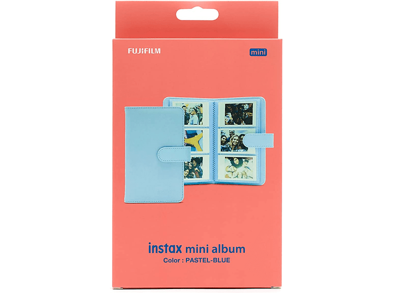 Álbum de fotos - Fujifilm Instax Mini, Para fotos de cámara instantánea, 180 fotos, Pastel Blue