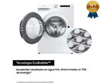 Lavadora carga frontal - Samsung WW90T534DTW/S3, 9 Kg, EcoBubble, Autodosificación, 22 programas, 1400 rpm, Blanco