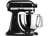 Robot de cocina - Kitchen-Aid 5KSM125EOB, 300W, 4.8L, Negro