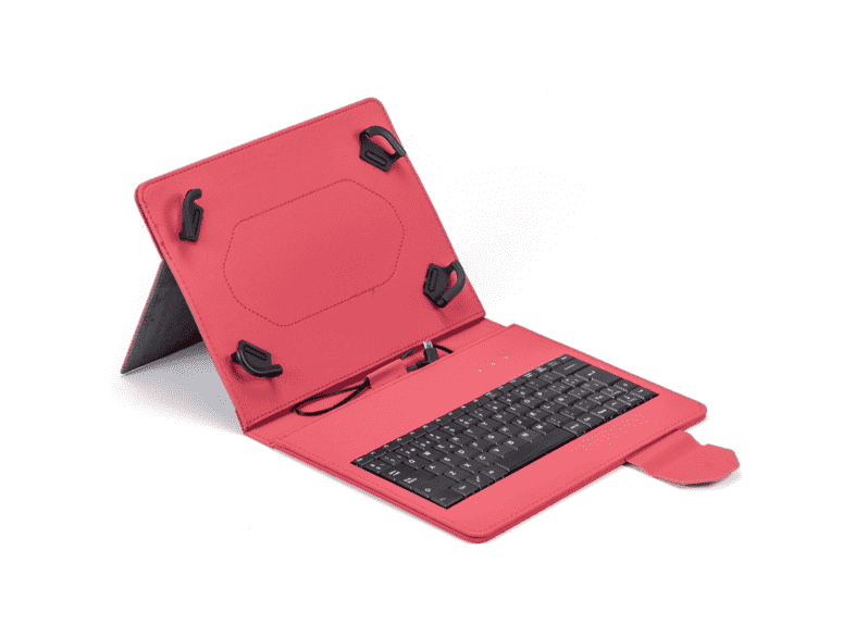 Funda Tablet Teclado Maillon Universal Urban Keyboard USB - Type C Red