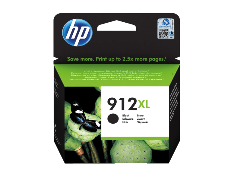 Cartucho de tinta - HP 912 XL, Negro, 3YL84AE