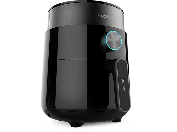 Freidora de aire - Cecotec Cecofry Essential Rapid MoonTouch, 1200W, 2.5 l, 80-200°C, Compacta, Pantalla Digital, Control Táctil, Negro