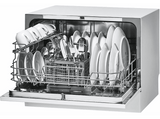 Lavavajillas - Candy CDCP 6, Compacto, 6 servicios, 6 programas, 43cm ancho, Antidesbordamiento, Blanco