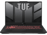 Portátil gaming - ASUS TUF A17 FA707RM-HX044, 17.3 Full HD, AMD Ryzen™ 7 6800H, 16GB RAM, 1TB SSD, GeForce RTX™ 3060, Sin sistema operativo
