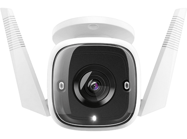 Cámara de seguridad IP - TP-Link TC65, Para exterior, 2304 x 1296p, Función visión nocturna, WiFi,  Blanco