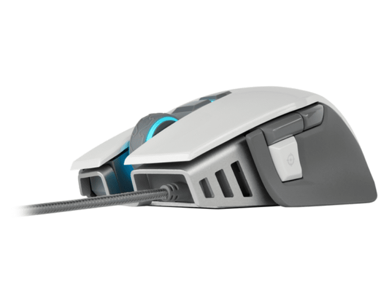 Ratón gaming - Corsair  CH-9303111-EU, 18000 ppp, Por cable, 9 Teclas, USB, Gris
