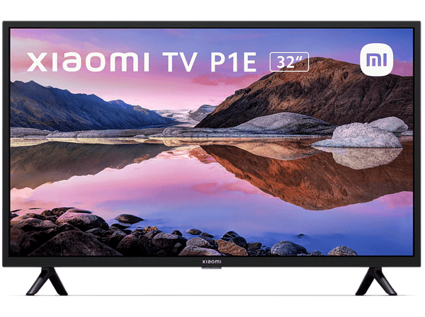 TV LED 32" - Xiaomi TV P1E, HD, Smart TV, DVB-T2 (H.265), Dolby Audio, Negro